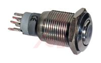 mp00451d0nn000 Bulgin Push Button Switch, Momentary, Panel Mount, 16.2mm Cutout, DPDT, 250V, IP66, IP68
