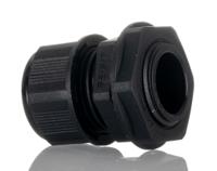 1427ncgm20b Hammond 1427NCG Series Black Nylon Cable Gland, M20 Thread, 6mm min., 12mm max., IP68