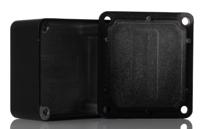 1550qbk Hammond 1550 Series Black Die Cast Aluminium Junction Box, IP54, 60 x 55 x 26mm