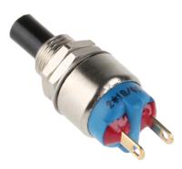 9633ncdb APEM Push Button Switch, Momentary, Panel Mount, 6.5mm Cutout, SPST, 30V dc