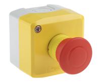 xalk198 Schneider Electric Harmony, Yellow, Pull to Reset 40mm Mushroom Head Emergency Button