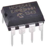 mcp6542-ep MCP6542-E/P Microchip, Dual Comparator, Push-Pull O/P, 1.6 to 5.5 V 8-Pin PDIP