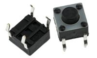 1825910-6 TE Connectivity Black Button Tactile Switch, SPST 50 mA @ 24 V dc 1.4mm