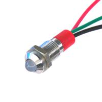 pl08sl192 CML Innovative Technologies PL08SL Series Green, Red Panel LED, 12V, 8mm Mounting Hole Size, Lead Wires Termination,