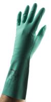 914 Polyco Healthline Green Nitrile Chemical Resistant Work Gloves, Size 7, Small, Nitrile Coating