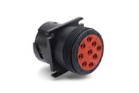 ahd10-9-96p Amphenol Industrial Circular Connector, 9 Contacts, Panel, Standard Connector, Socket, Female, IP67, AHD Series