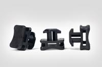 151-03055-acfm2w10pt6-pa666hirhs-bk HellermannTyton Black Cable Tie Mount 22.5 mm x 17.5mm