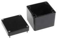 190-1865 RS PRO Black Fibreglass Reinforced Polyester Enclosure, IP66, IP67, IP68, 80 x 75 x 75mm