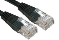 240-6333 RS PRO, 10m Cat6, Black RJ45 to Male RJ45 Male, U/UTP Unshielded, Terminated PVC Sheath