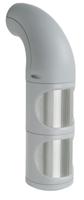 89416068 Werma 894 Series Clear Signal Tower, 2 Lights, 115 → 230 V ac, Tube, Wall Mount