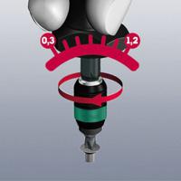 05074715001 Wera Pre-Settable Hex Torque Screwdriver, 0.3 → 1.2Nm, 1/4 in Drive, ±6 % Accuracy