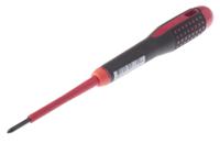 be-8600s Bahco Phillips  Screwdriver, PH0 Tip, 75 mm Blade, VDE/1000V, 178 Overall