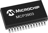 mcp3903-ess MCP3903-E/SS,Analogue Front End, 6-Channel 24, 64ksps I2C, SPI, 28-Pin SSOP