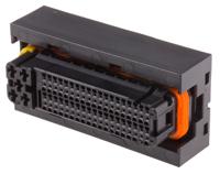 1473244-1 TE Connectivity, Micro Quadlok System Automotive Connector Socket Black Cable Mount 81 Way
