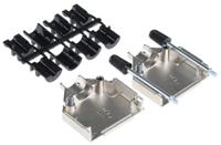 amet-15-rs ASSMANN WSW AMET Series Zinc D Sub Backshell, 15 Way, Strain Relief