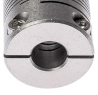 721253232 Huco Beam Coupling, 25mm Outside Diameter, 10mm Bore, 31.8mm Length Coupler