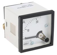 d48mis25a1-002 HOBUT D48SD Analogue Panel Ammeter 0/25A Direct Connected AC, 48mm x 48mm Moving Iron
