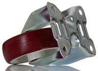 3478uar100p62-red Tente Fixed Castor Wheel, 150kg Capacity, 100mm Wheel