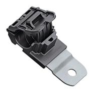 151-01645-rcb180sm6-pa66hirhsuvstzn-bk HellermannTyton Black Nylon Ratcheting P-clamp, 19.5mm Max. Bundle