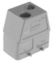 19300100465 HARTING Han B Heavy Duty Power Connector Hood, M20 x 2 Thread, Top Entry