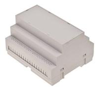186-2297 RS PRO DIN Rail Enclosure Enclosure Type, 105.0 x 90.0 x 65.3mm, ABS DIN Rail Enclosure