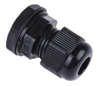 822-9675 RS PRO Black Nylon Cable Gland, PG9 Thread, 4mm min., 8mm max., IP68
