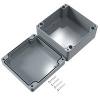 01181810 Rose Aluminium Standard Series Grey Die Cast Aluminium Enclosure, IP66, IK09, Grey Lid, 180 x 180 x 100mm