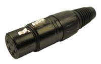 208-0612 RS PRO Cable Mount XLR Connector, Female, 4 Way, Silver Plating