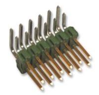 1-826634-0 TE Connectivity AMPMODU MOD II Series Right Angle Through Hole Pin Header, 20 Contact(s), 2.54 mm Pitch, 2 Row,