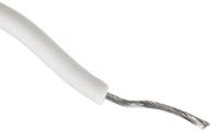 391845-wh005 Alpha Wire Hook-up Wire Silicone Series White 0.75 mm² Hook Up Wire, 18 AWG, 16/0.25 mm, 30m, Silicone Rubber