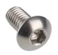 183-8626 RS PRO Stainless Steel Hex Socket Button Screw, ISO 7380, M4 x 8mm