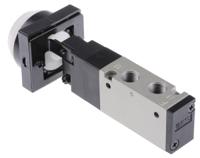 evzm550-f01-33 SMC Push Button 5/2 Pneumatic Manual Control Valve VZM500 Series, G 1/8, 1/8in, III B