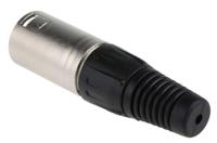 457-897 RS PRO Cable Mount XLR Connector, Male, 250 V ac, 5 Way, Silver Plating