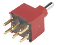 734-6956 RS PRO Toggle Switch, PCB Mount, On-Off-(On), DPDT, Through Hole Terminal