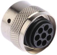 utg6128sn Souriau Sunbank by Eaton Circular Connector, 8 Contacts, Cable, Standard Connector, Socket, Female, IP65, UTG Series