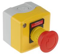 xalk1781 Schneider Electric Harmony XALK Series Twist Release Emergency Stop Push Button, Surface Mount, 1NC