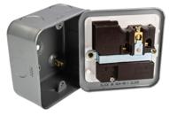 255-4748 RS PRO Grey 1 Gang Plug Socket, 2 Poles, 13A, BS 1363, Indoor Use