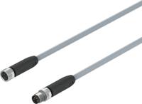 neba-m8g4-u-25-n-m8g4 Festo Male 4 way Socket to Female 4 way Plug Actuator/Sensor Cable, 2.5 m