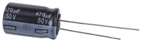 eeufr1h471 Panasonic 470μF Aluminium Electrolytic Capacitor 50V dc, Radial, Through Hole - EEUFR1H471