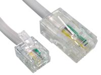 266-2473 RS PRO Male RJ11 to Male RJ45 Telephone Cable, White Sheath, 3m