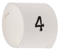 trsa-1019e14 TE Connectivity Heat Shrink Cable Markers, White, Pre-printed "4", 2 → 6mm Cable, TRSA-1019/E/1/4