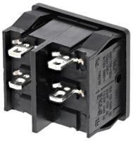 18026123 Marquardt DPST, On-Off Rocker Switch Panel Mount