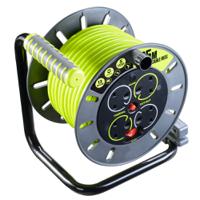889-2490 RS PRO 25m 4 Socket Type G - British Cable Reel Open Reel, 240 V
