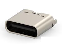 2480790-1 TE Connectivity Straight, Top Mount, Receptacle- Single Port Type C 2 USB C Connector