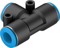 qst-10-50 Festo QST-10-50 Series Tee Tube-to-Tube Adaptor, Push In 10 mm to Push In 10 mm, Tube-to-Tube Connection Style, 130805