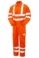 pr339-4xl PULSAR Orange Reusable Hi Vis Overalls, 4XL
