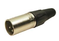 208-0606 RS PRO Cable Mount XLR Connector, Male, 3 Way, Silver Plating