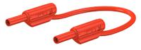 659179-100-22 Staubli 2 mm Connector Test Lead, 10A, 600V, Red, 1m Lead Length