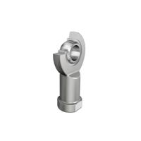 gir8-uk INA M8 Steel Rod End, 8mm Bore, 48mm Long, Metric Thread Standard