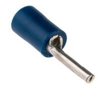 452-647 RS PRO Insulated, Tin Crimp Pin Connector, 1.5mm² to 2.5mm², 16AWG to 14AWG, 1.9mm Pin Diameter, 12mm Pin Length, Blue